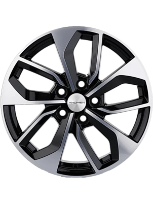 Колесный диск KHOMEN KHW1703 7xR17 5x112 ET49 DIA57.1 Black-FP